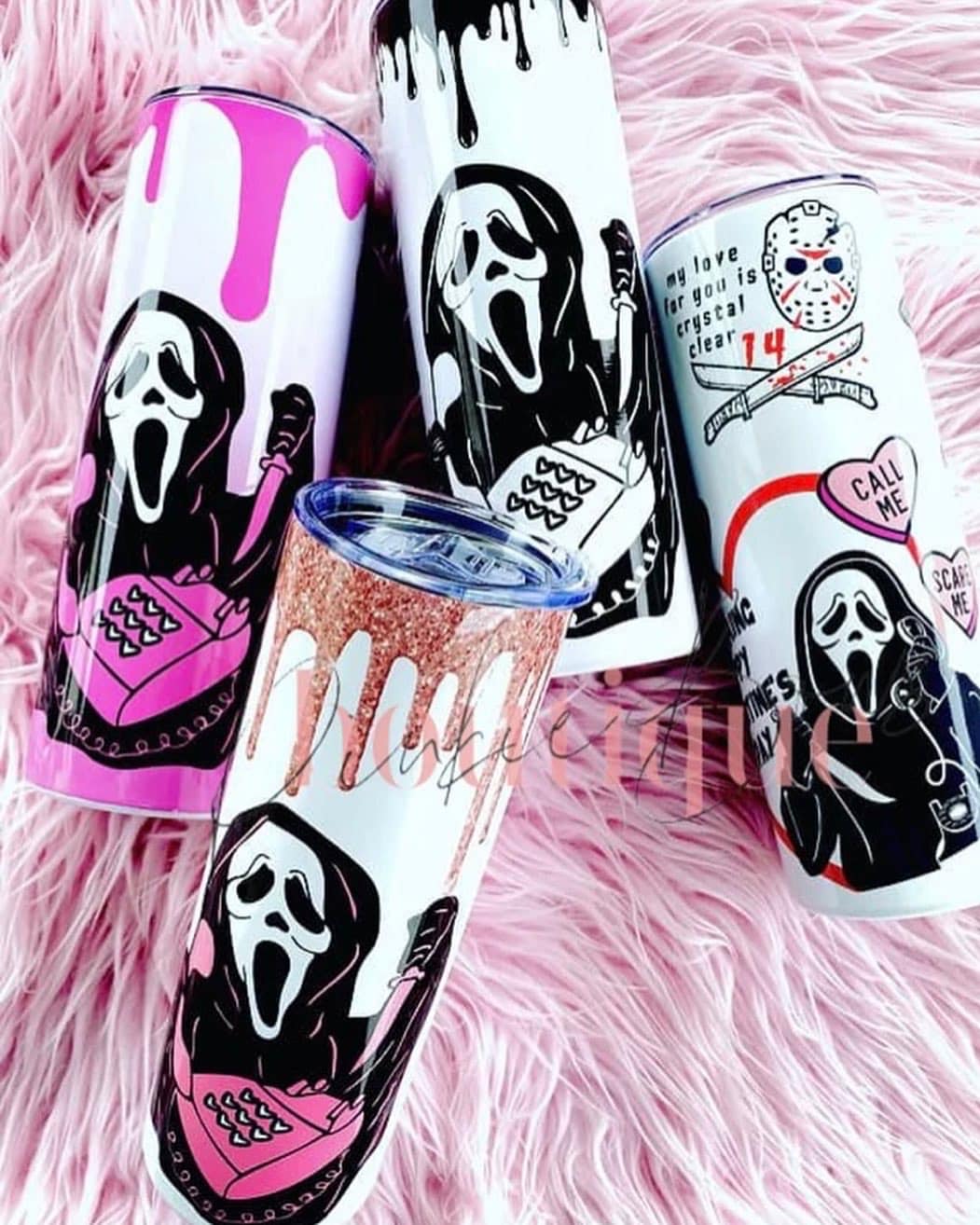 High quality Ghostface glitter Tumbler