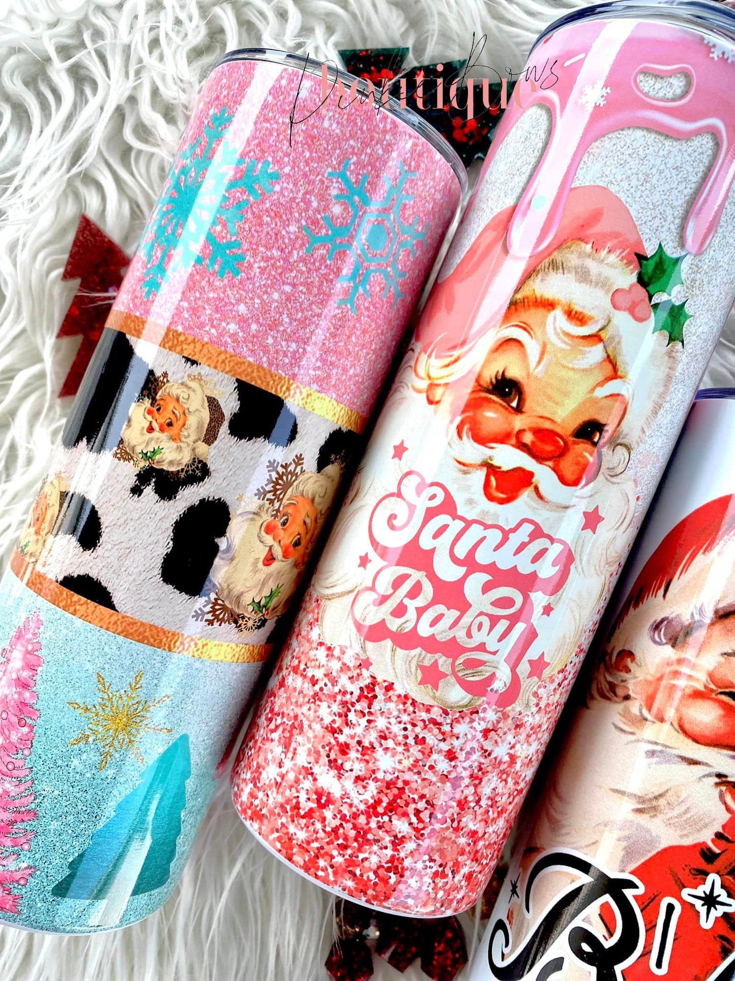 Christmas/Santa Theme/Sublimated Tumbler/Custom Tumbler/Coffee Tumbler