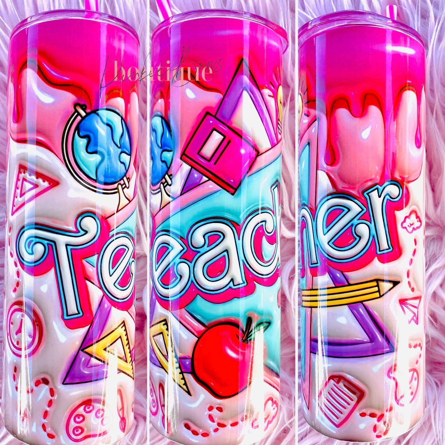 Barbie Inspired Teacher Tumbler/Sublimated Tumbler/Coffee Tumbler