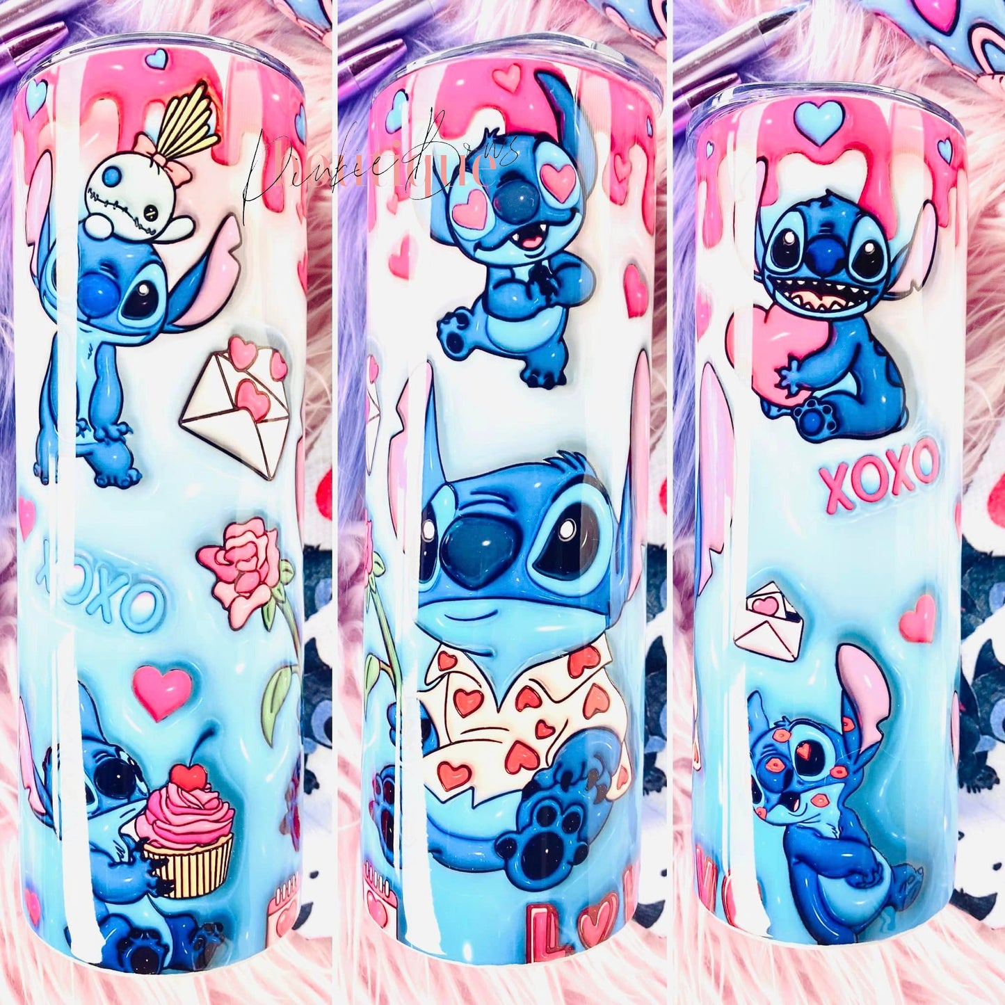 Blue Alien/Monster Sublimated Tumbler/Coffee Tumbler/Custom Tumbler