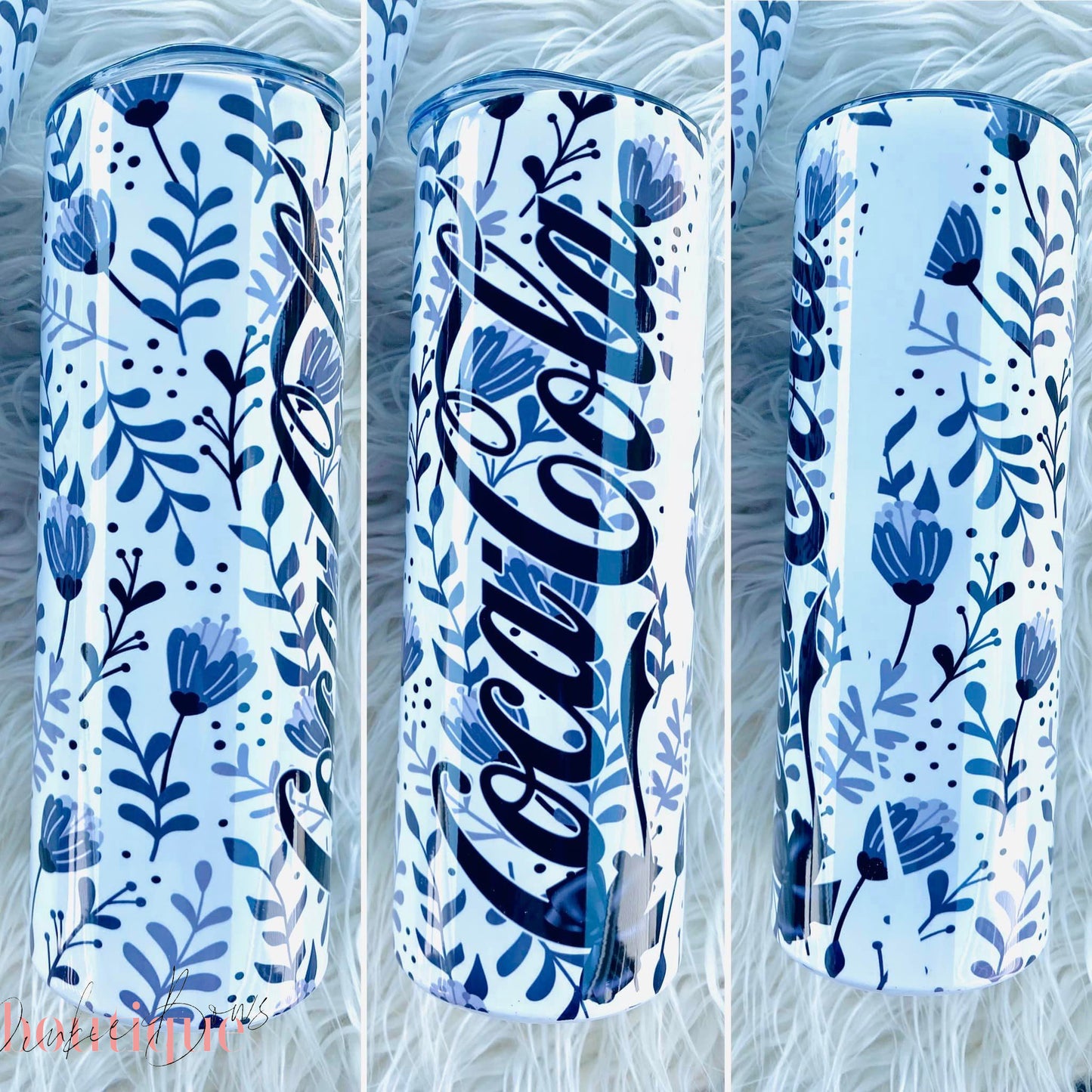 Coquette/Gothic Soda Tumbler/Black White pop Tumbler/Sublimated Tumbler