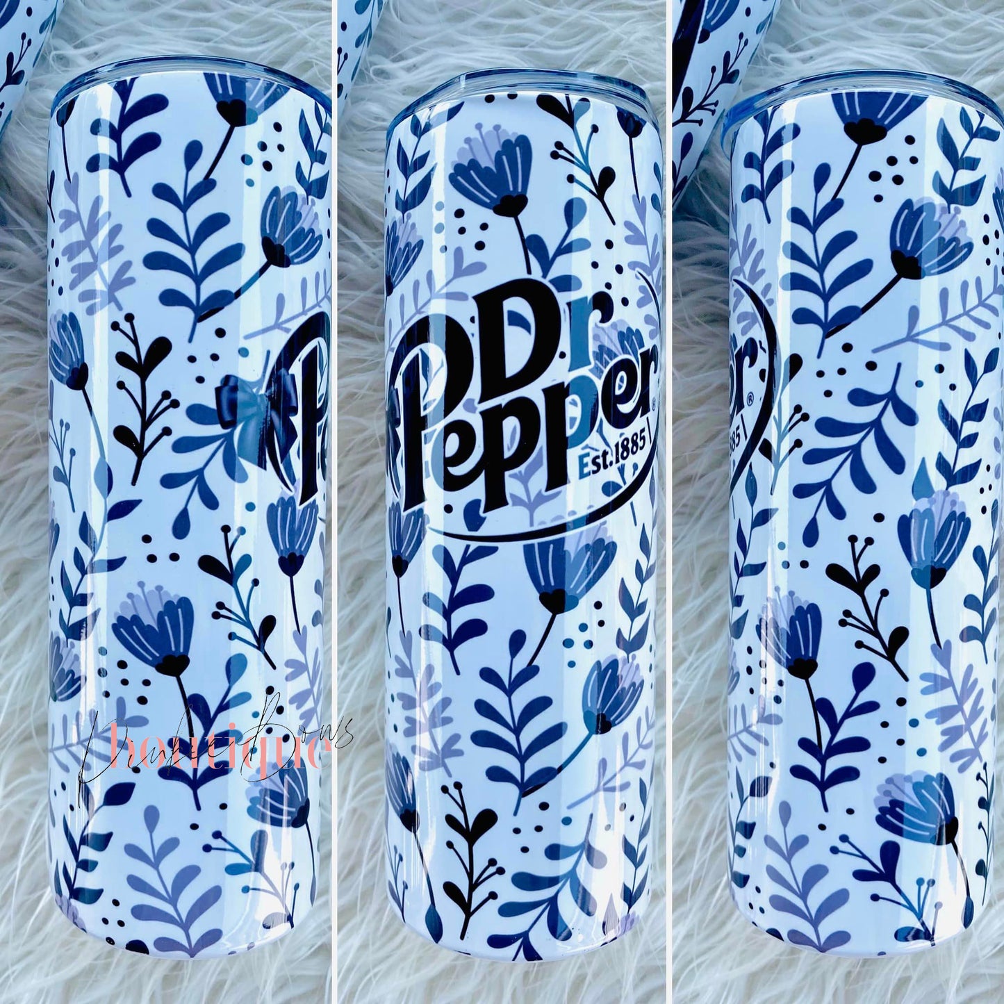 Coquette/Gothic Soda Tumbler/Black White pop Tumbler/Sublimated Tumbler